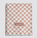 Kitsch Terracotta Checker XL Quick-Dry Hair Towel Wrap