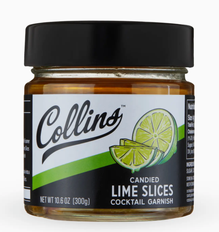 Collins Candied Lime Slices in Syrup 10.6 oz