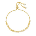 Splendid Iris Double Link Chain Pulley Bracelet