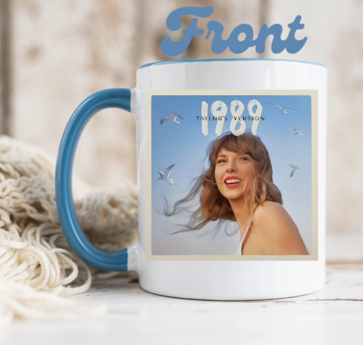 TS Inspired 1989 Mug with Blue Handle