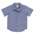 Me & Henry Newport Navy Seersucker Woven Shirt