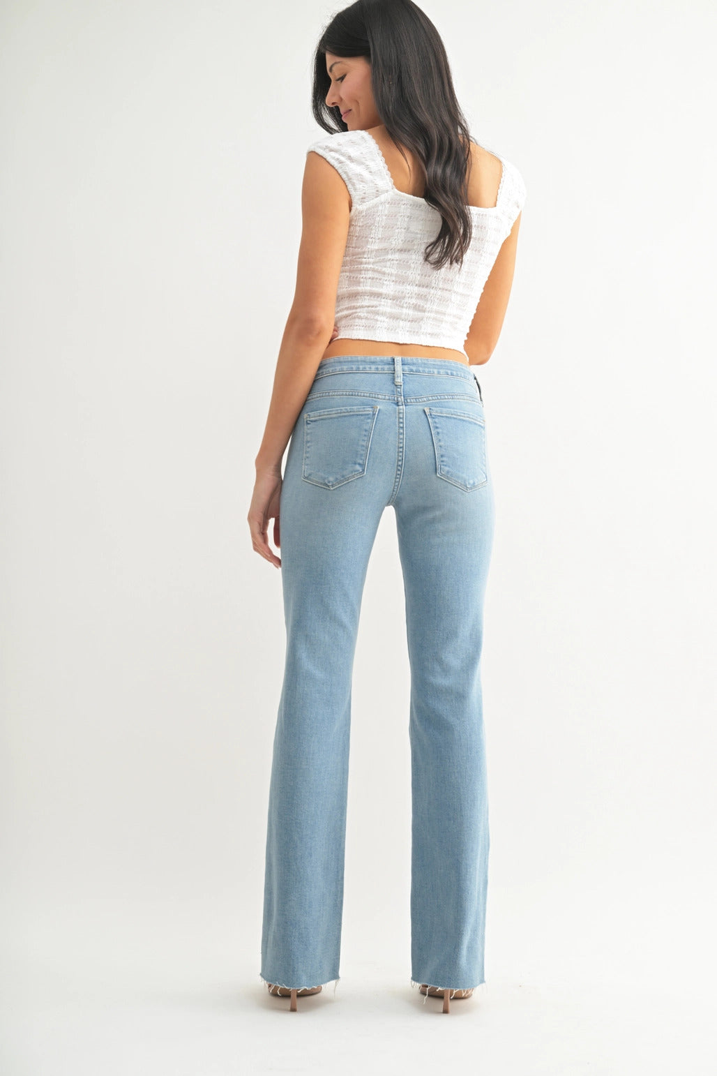 Just Black Denim Med - Low Rise Bootcut