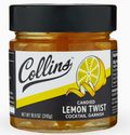 Collins Italian Candied Lemon Peel Twist Cocktail Garnish 10.9 oz