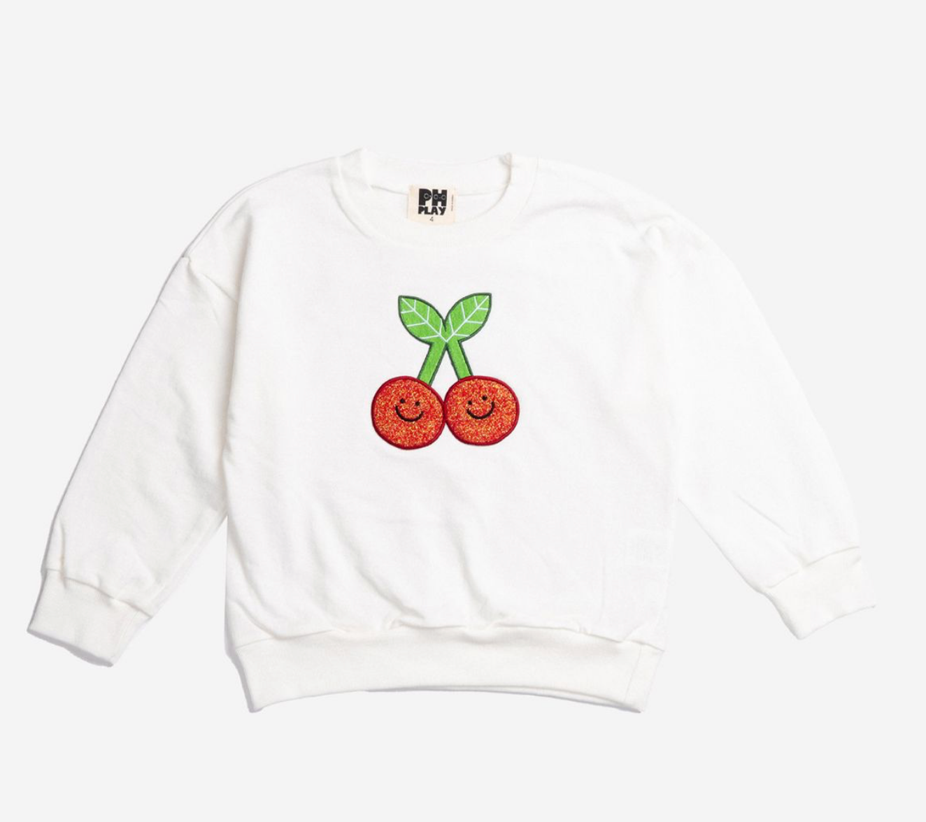 Petite Hailey Amelia Cherry Sweatshirt