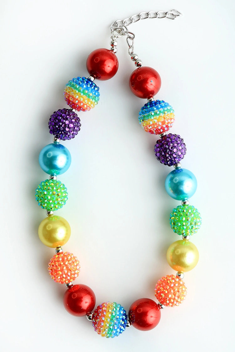 Sparkle Sisters Chunky Rainbow Sparkle Necklace