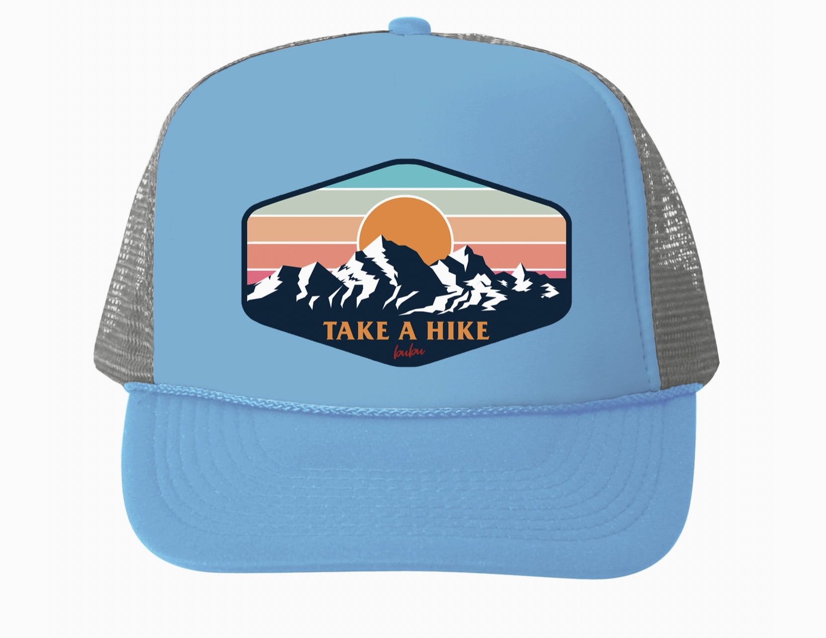 Bubu Light Blue Take A Hike Trucker Hat