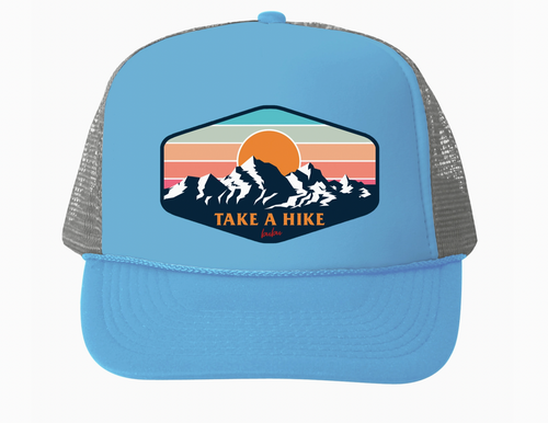 Bubu Light Blue Take A Hike Trucker Hat