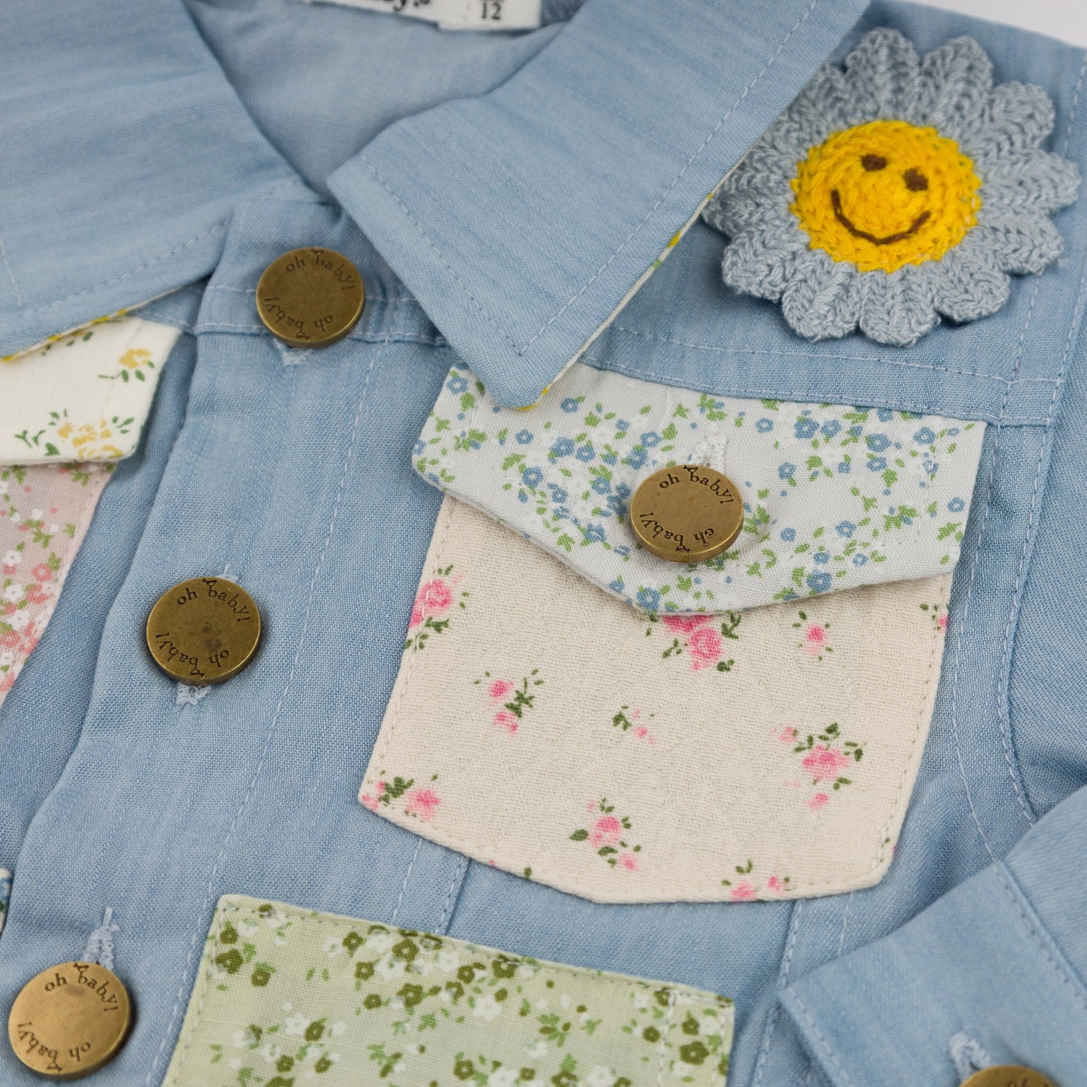 Oh Baby Flower Field Dylan Lyocell Denim Jacket