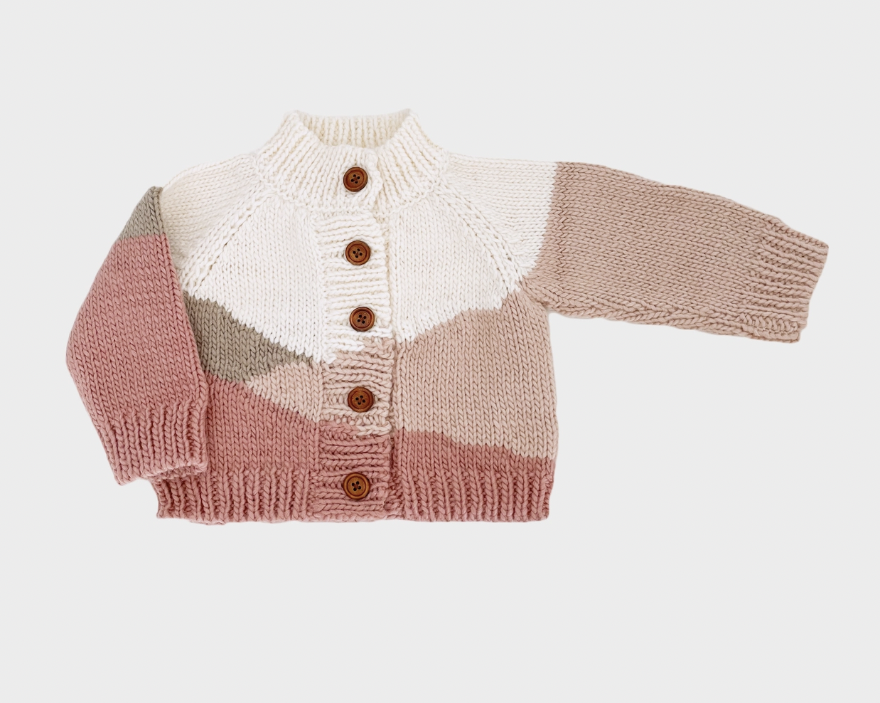 The Blueberry Hill Sunset Cardigan in Rose