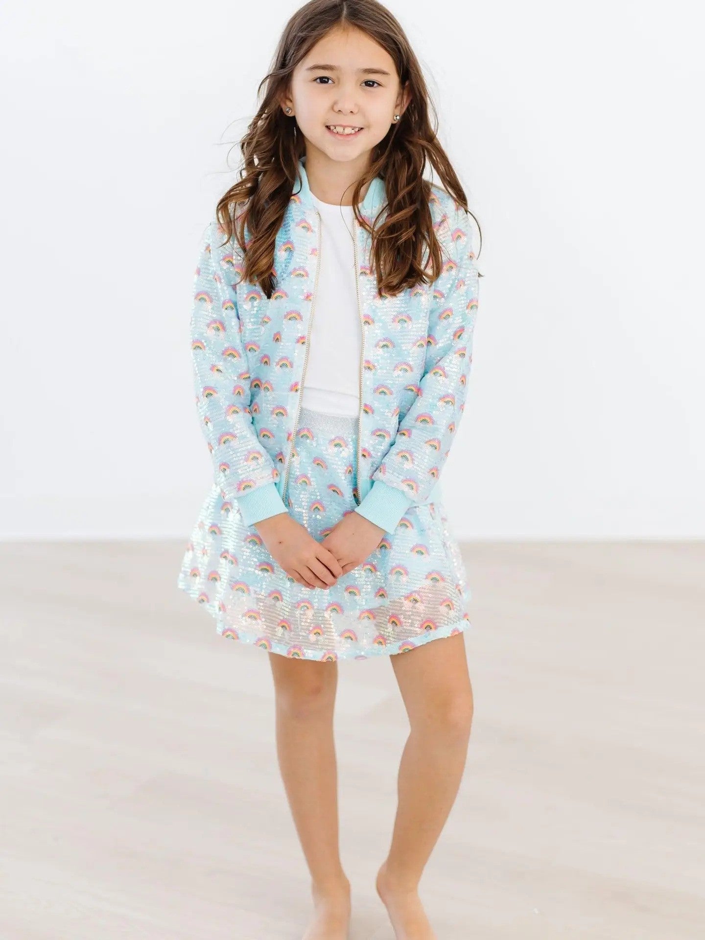Mila Rose Sequin Rainbow Skirt