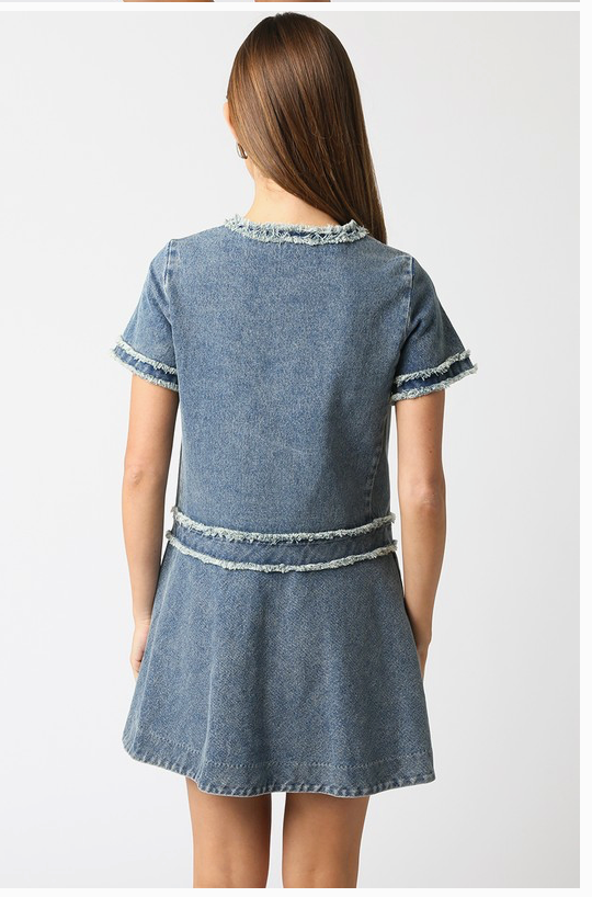 Olivaceous Elisha Denim Dress