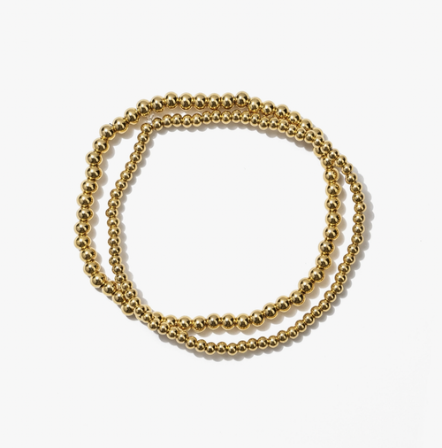 Brenda Grands Jewelry Dainty Beaded Bracelet Set of 2