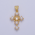 Pearl Religious Cross Pendant