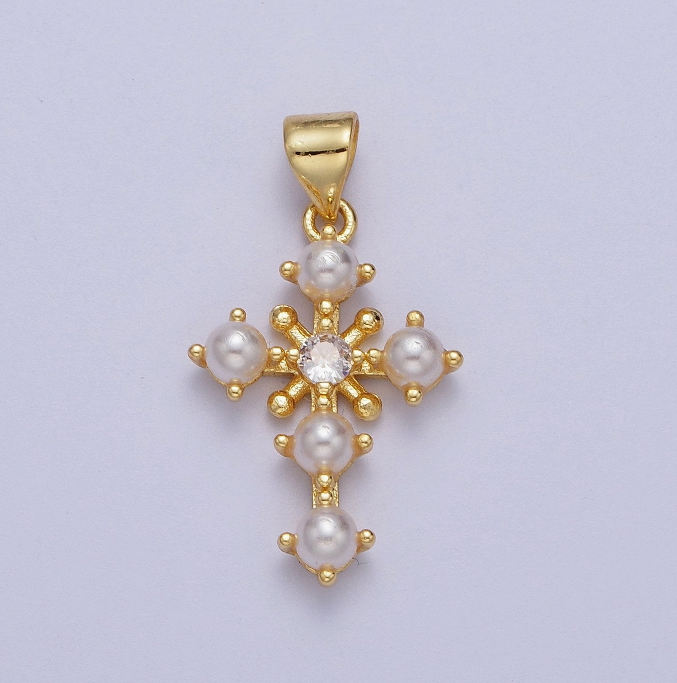 Pearl Religious Cross Pendant