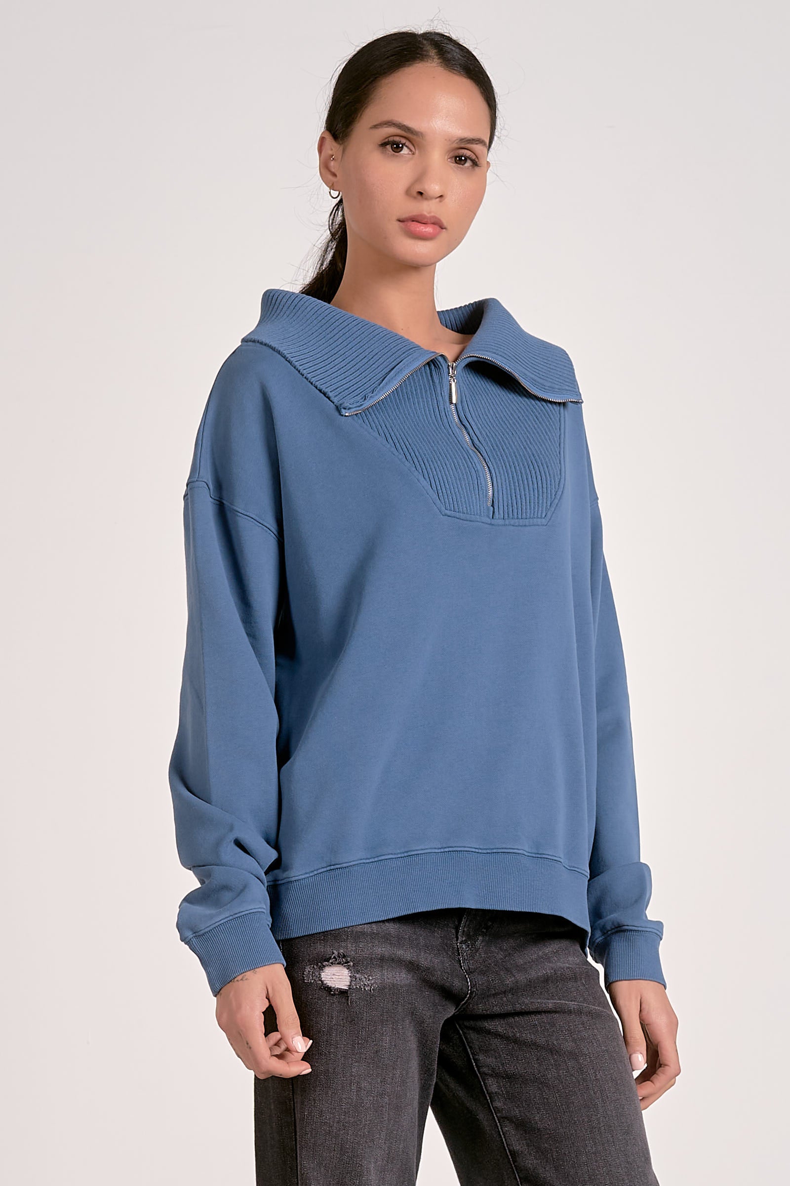 Elan Comfort Zip Sweater