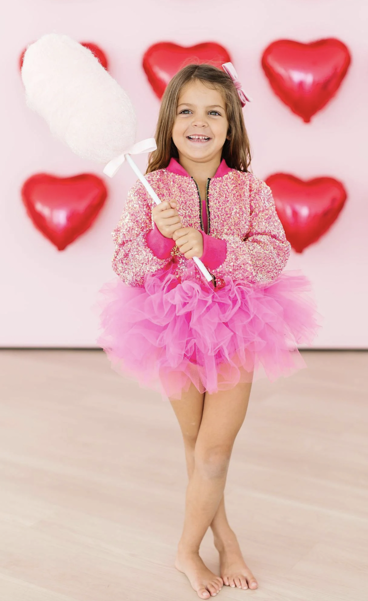 Mila & Rose Hot Pink Sequin Jacket