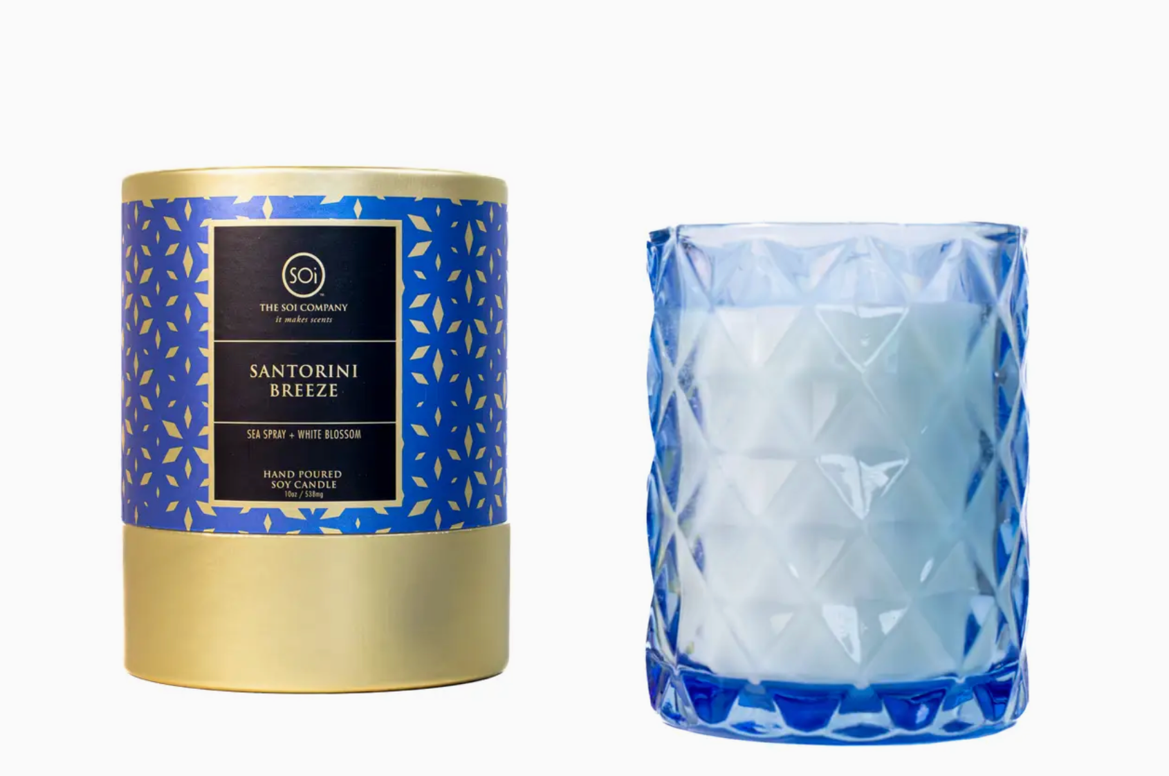 The SOi Company Santorini Breeze Shimmer 9oz Box Candle