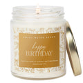 Happy Birthday 9 oz Soy Candle (Gold Foil)