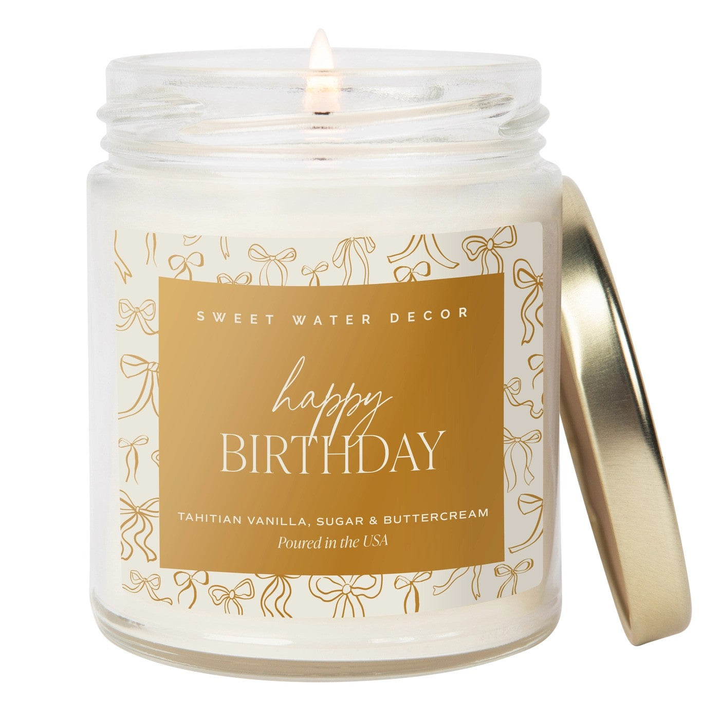 Happy Birthday 9 oz Soy Candle (Gold Foil)