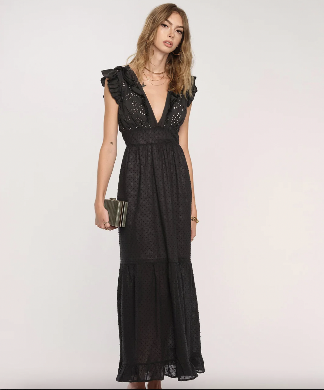 Heartloom Bonnie Dress in Black