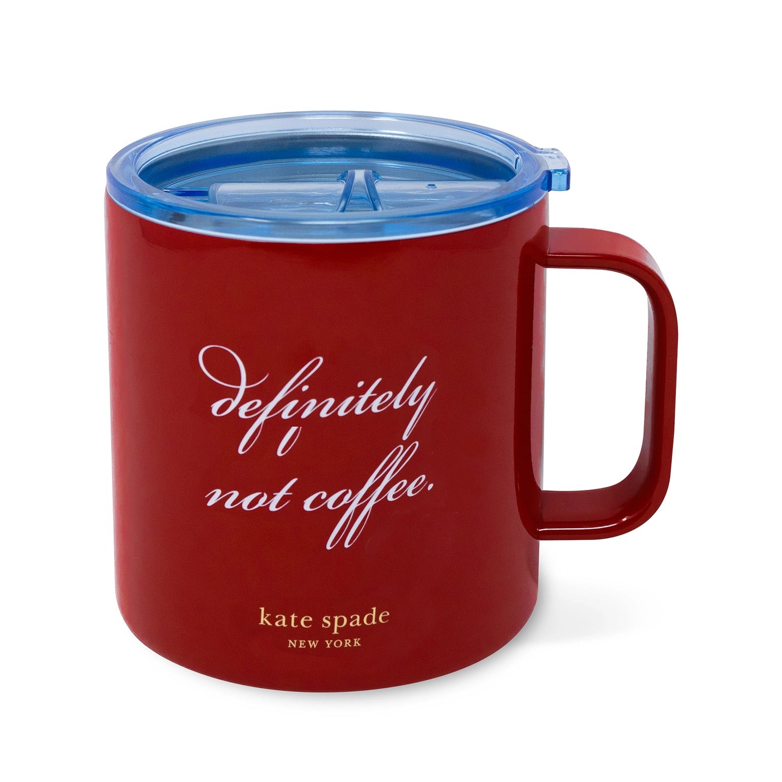 Kate Spade Stainless Steel Coffee Mug, Definitely Not Coffee