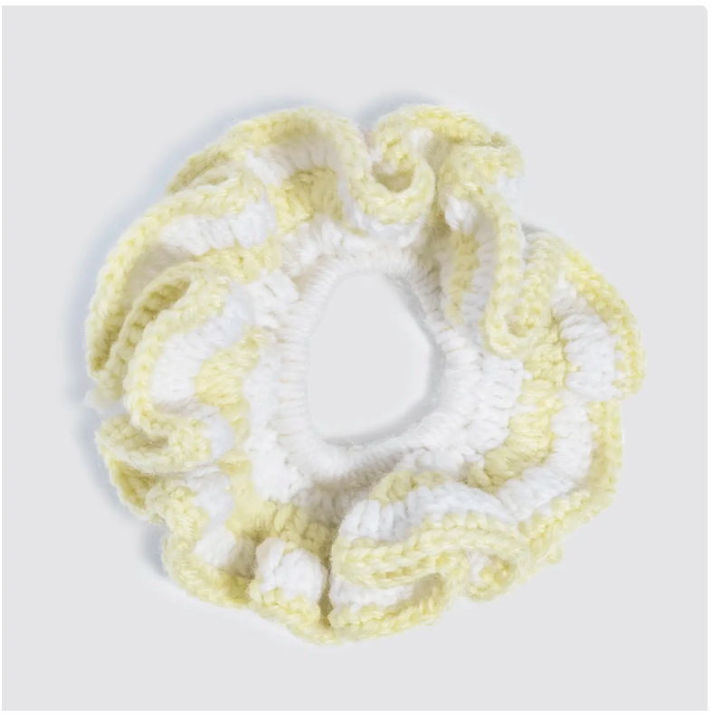 Kitsch Crochet Scrunchie - Butter Yellow