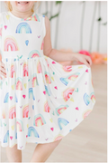 Mila & Rose Radiant Rainbows Tank Twirl Dress