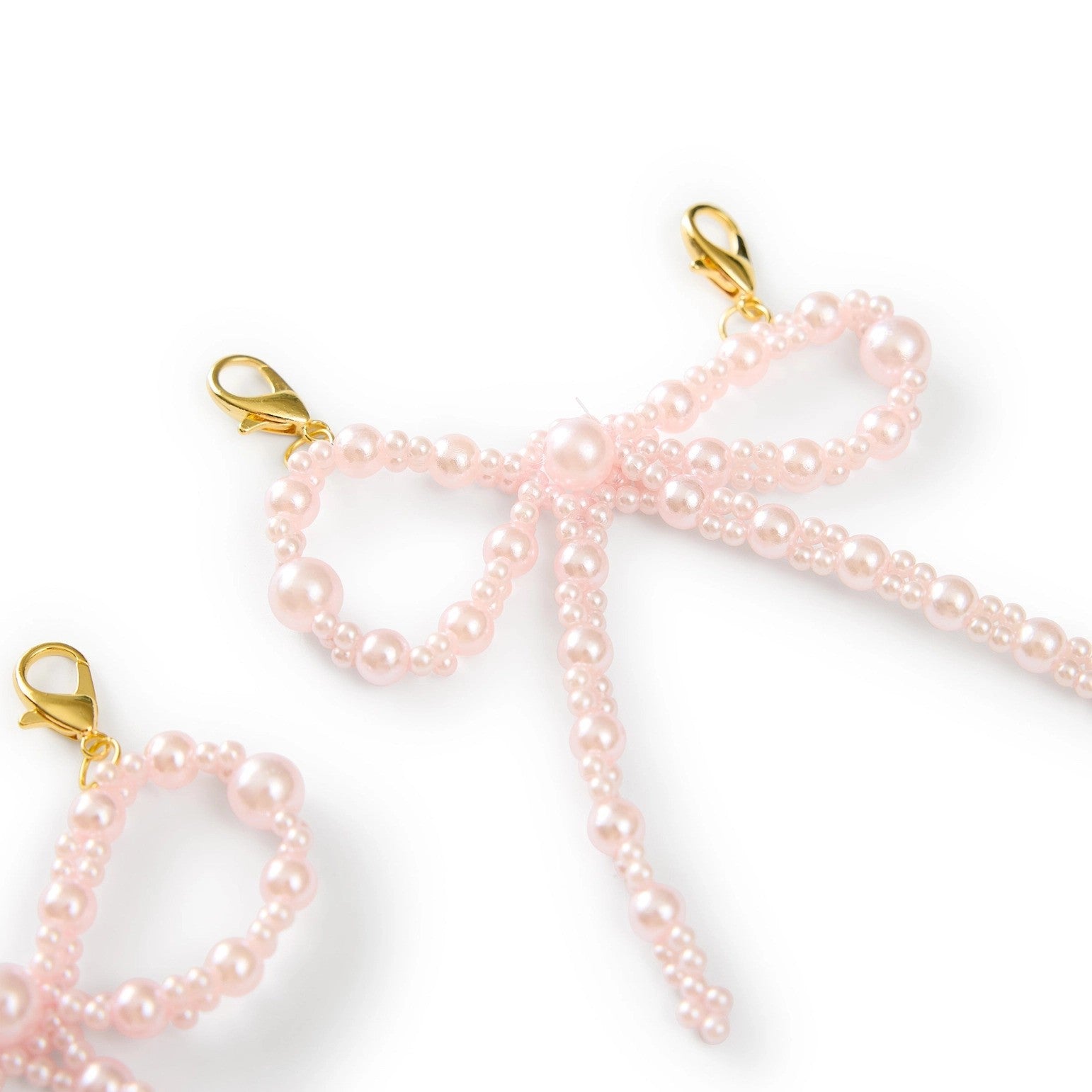 Better with A Bow Shoe Charm Set - Pink