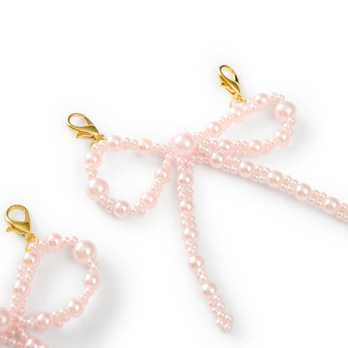 Better with A Bow Shoe Charm Set - Pink