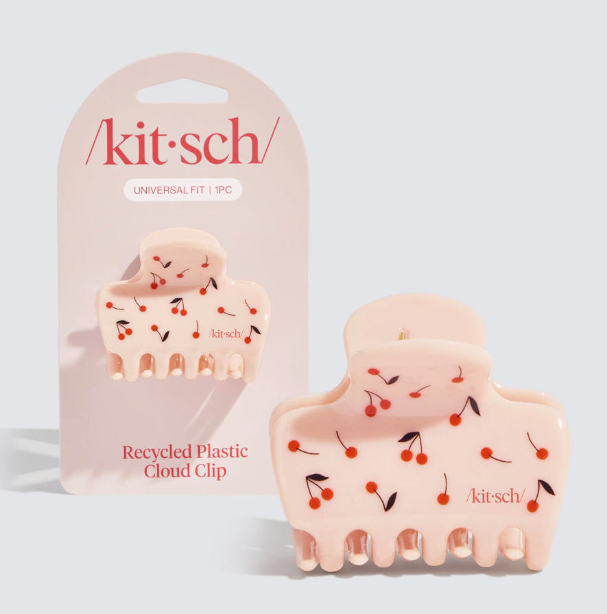 Kitsch - Recycled Plastic Medium Cloud Clip - Cherry Print