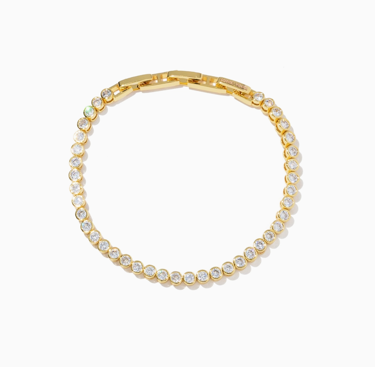 Brenda Grands Jewelry Diamond Tennis Bracelet with Links