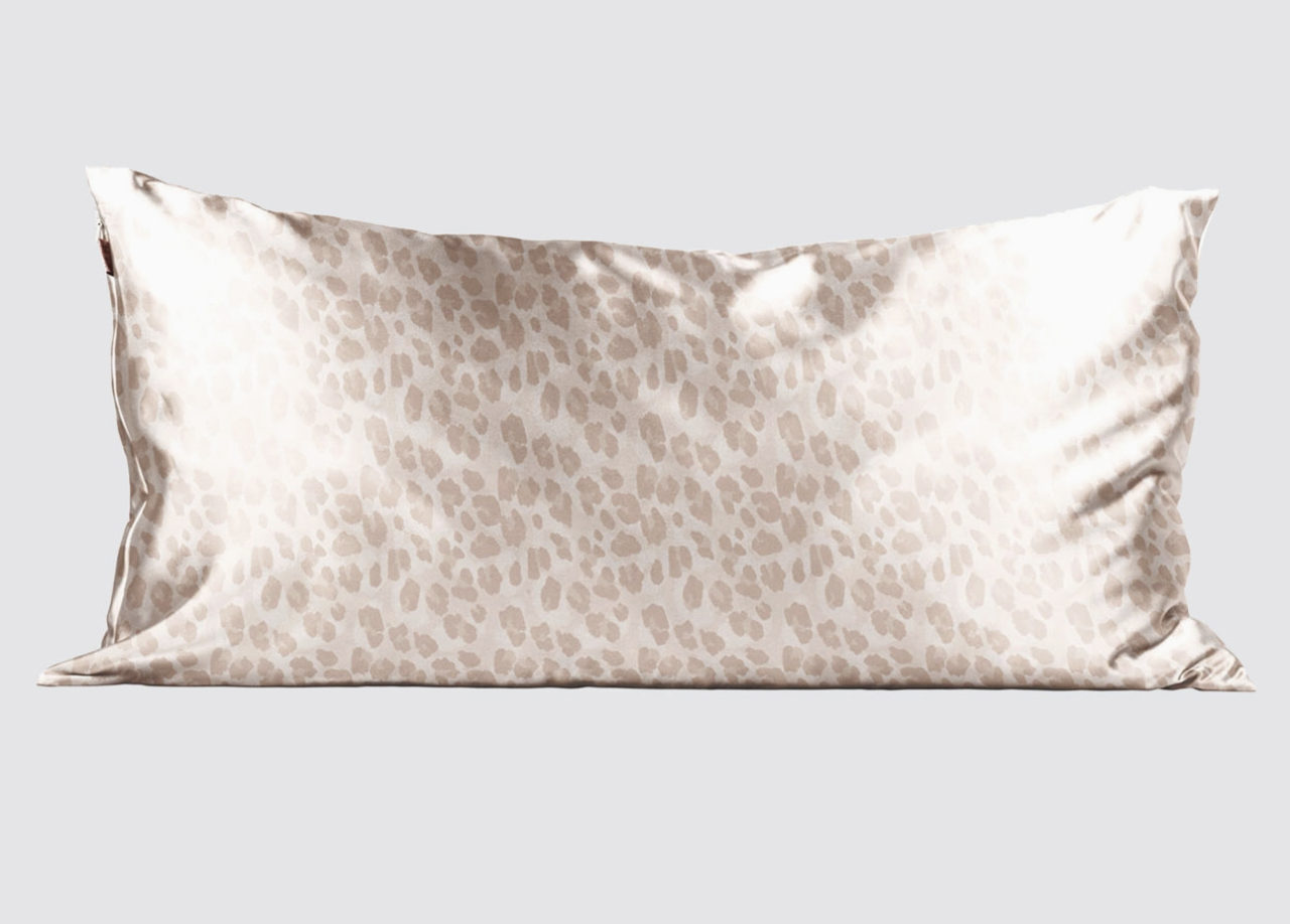 Kitsch Satin King Leopard Pillowcase