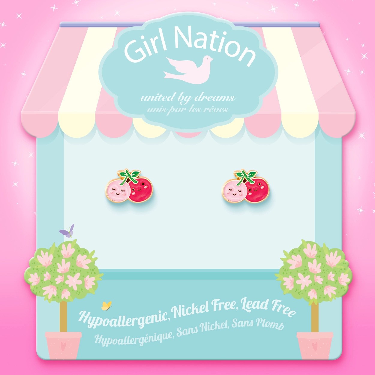 I Cherry-Ish You | Cutie Stud Earrings For Children