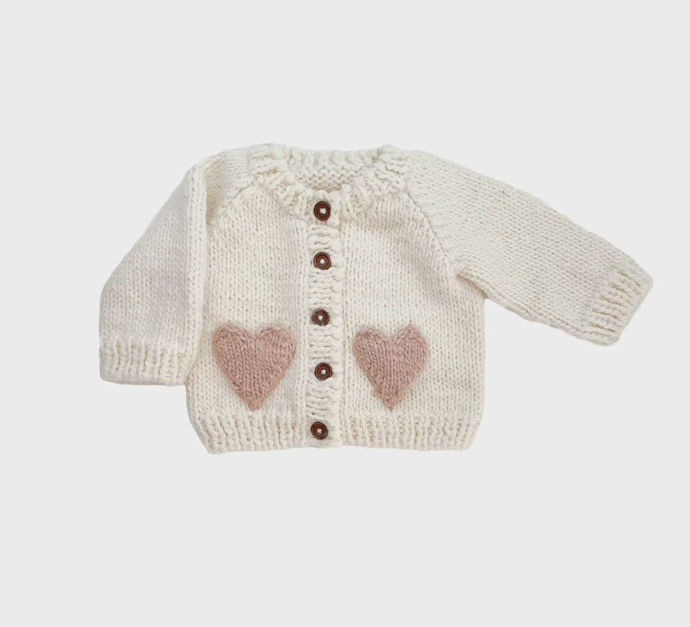 The Blueberry Hill Heart Cardigan
