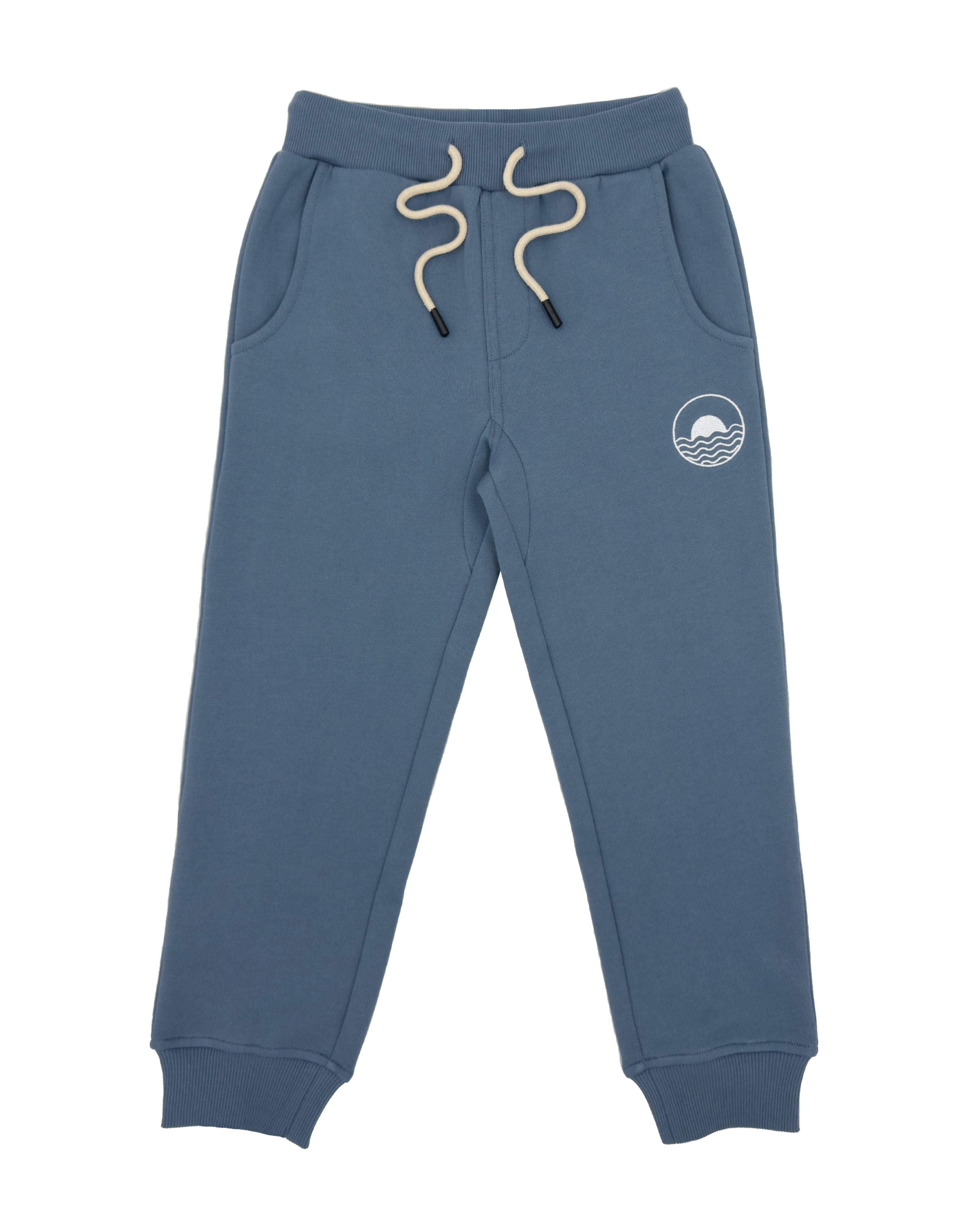 Feather 4 Arrow Icon Fleece Jogger in Slate Blue