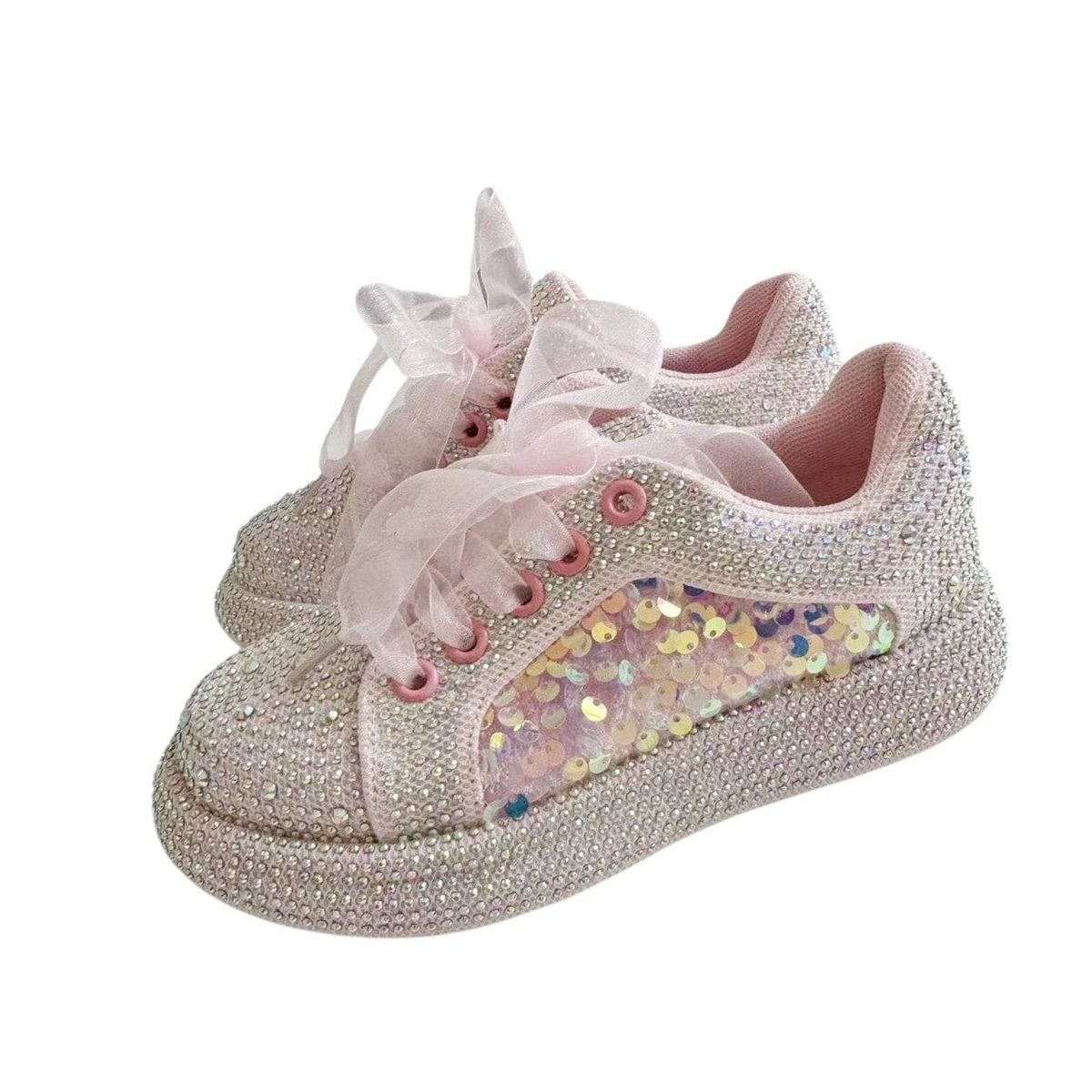 Lola & The Boys Sequin Shimmer Sneakers
