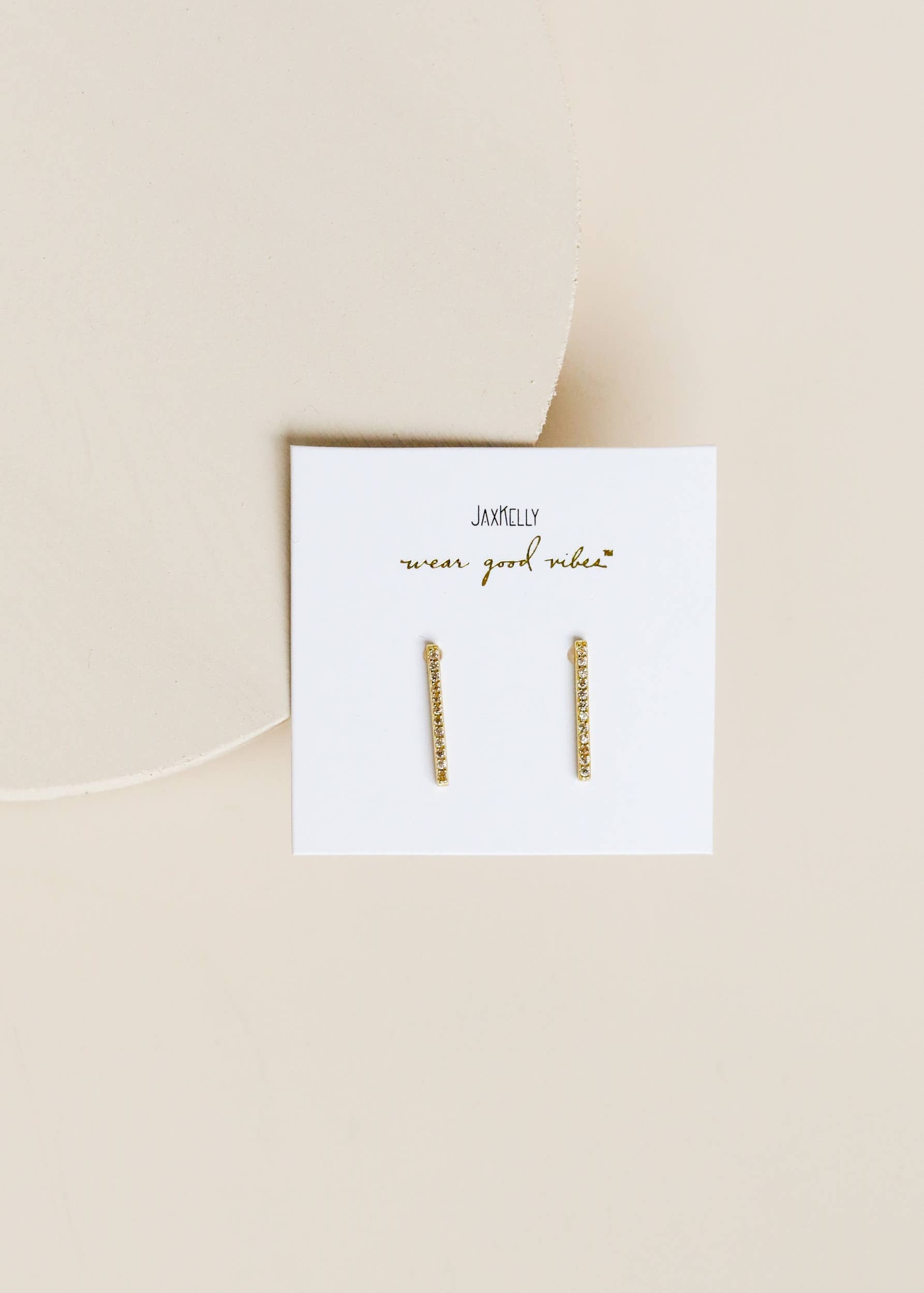 Jax Kelly Pave Ear Climber- Champagne