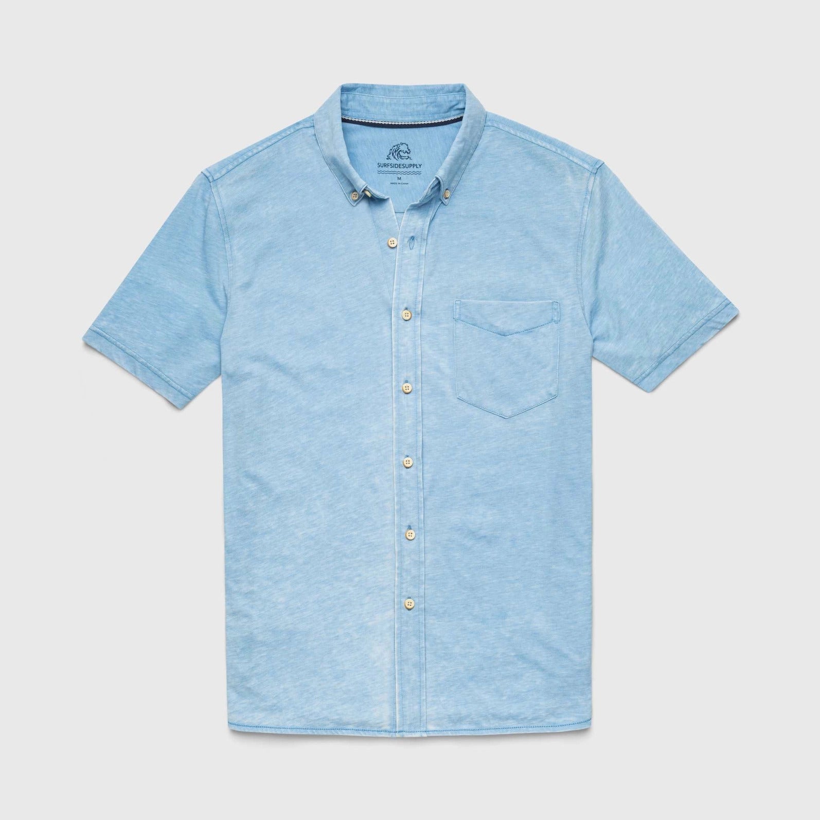 Surfside Supply Tony Knit Shirt - Blissful Blue