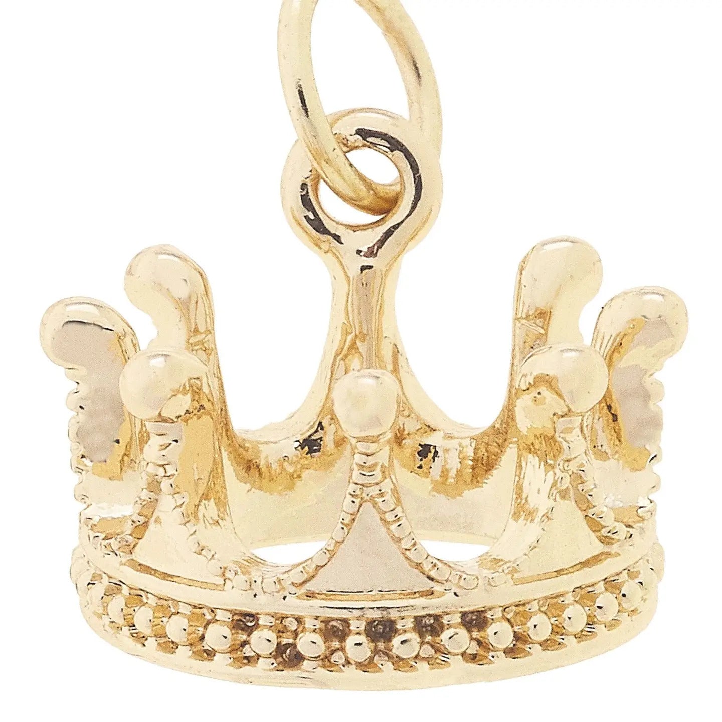 Crown Charm in Shiny Gold