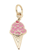 Pearl Studded Ice Cream Cone Charm