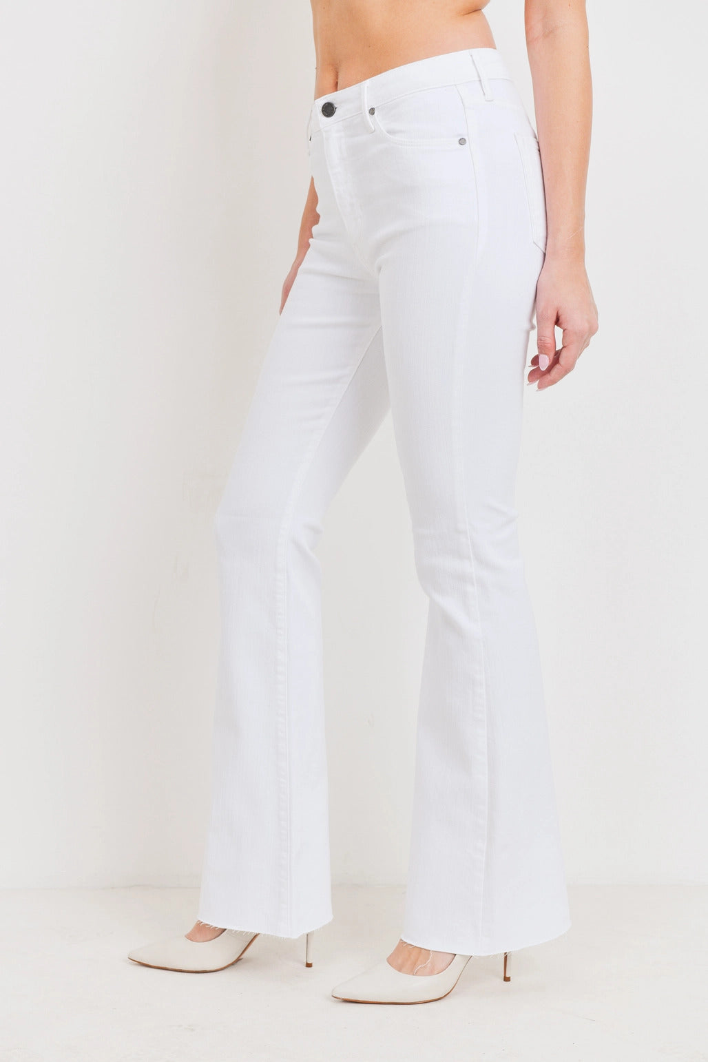 Just Black Denim High Rise Scissor Cut Flare