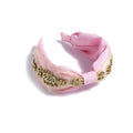 Pink and Gold Embellished Headband
