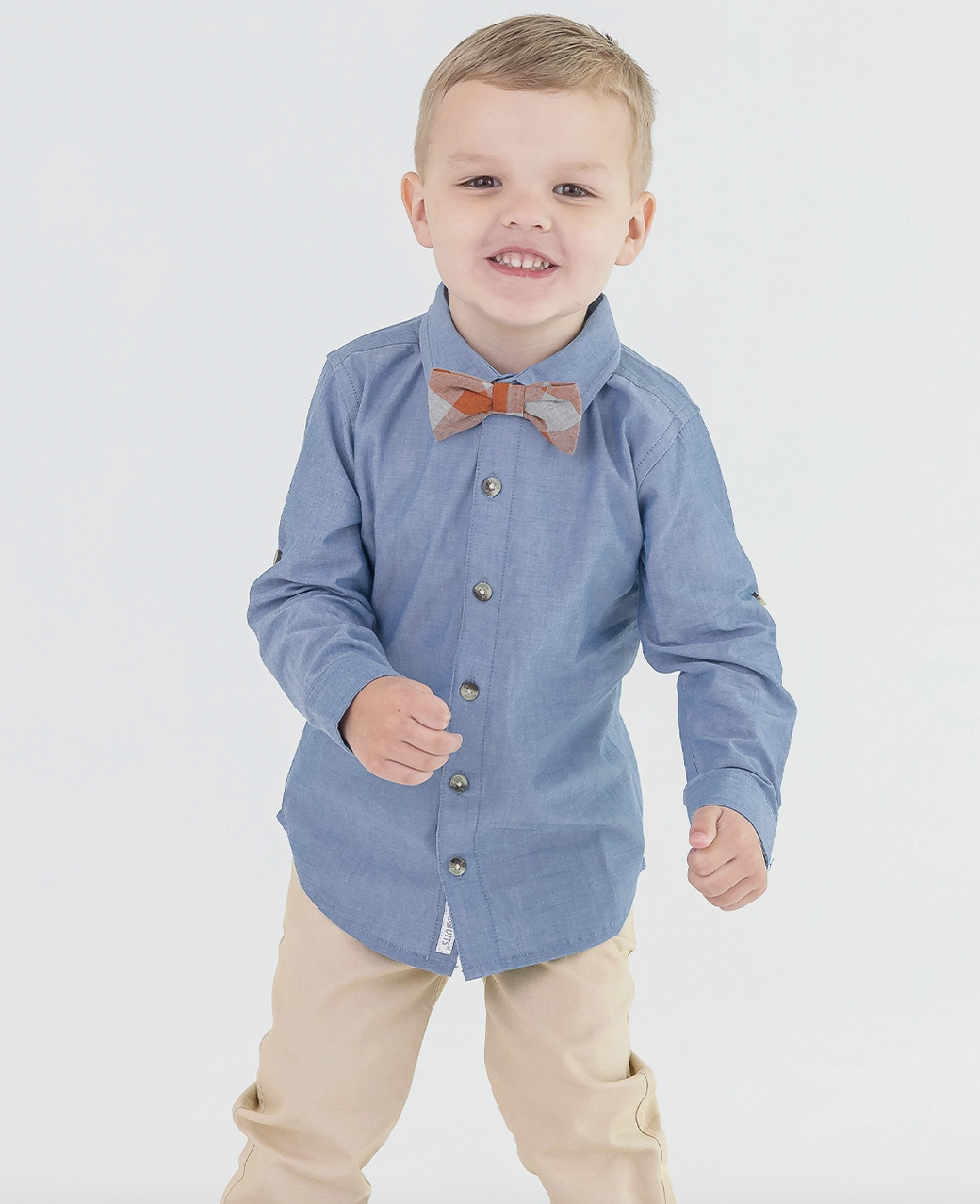 Ruggedbutts Chambray Long Sleeve Button Down