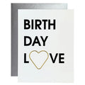 Chez Gagne "Birthday Love" Paper Clip Letterpress Card
