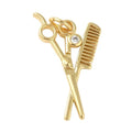 *Gold Scissors & Comb Duo Charm