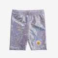 Petite Hailey Julia Metallic Bike Shorts