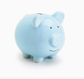 Pearhead Blue Ceramic Piggy Bank