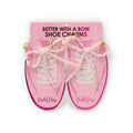Better with A Bow Shoe Charm Set - Pink
