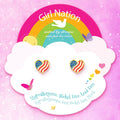 Heart of the USA Cutie Stud Earrings