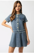 Olivaceous Elisha Denim Dress